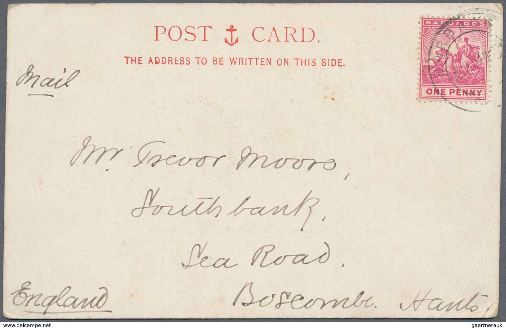 Barbados: 1893/2005 holding of ca. 130 unused/CTO-used and used postal stationeries incl. unfolded w