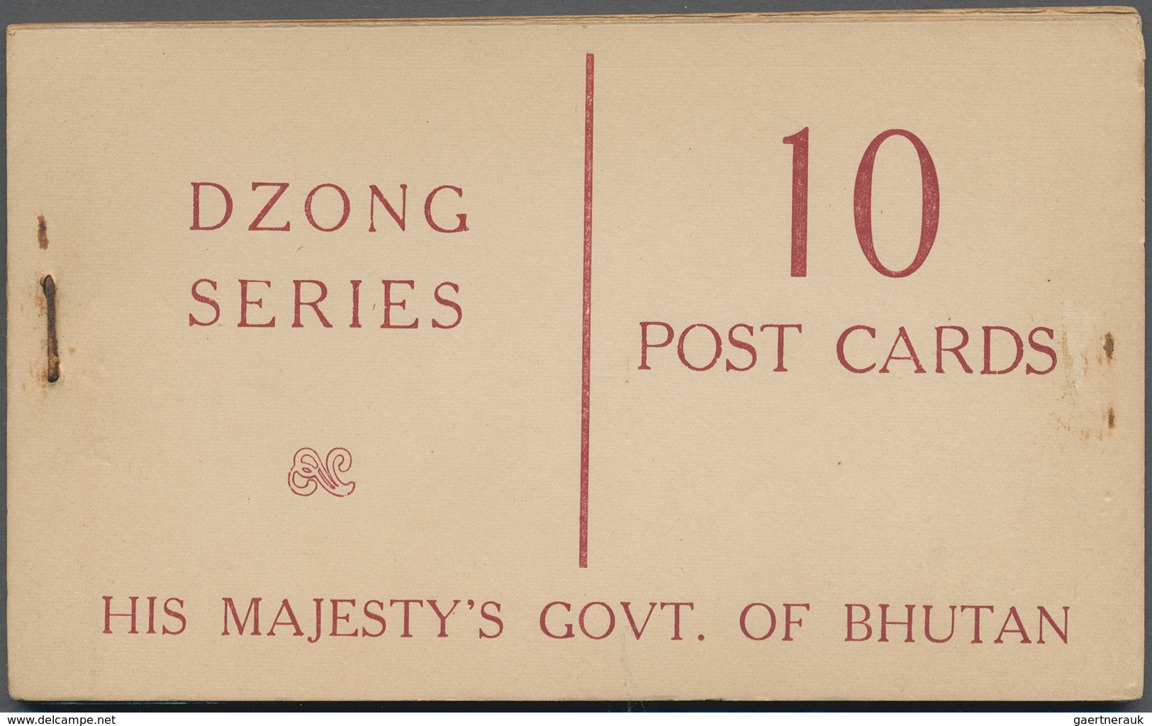Bhutan: 1967/1968: Eleven Complete 'His Majesty's Govt. Of Bhutan' Booklets Each With 10 Postcards O - Bhután