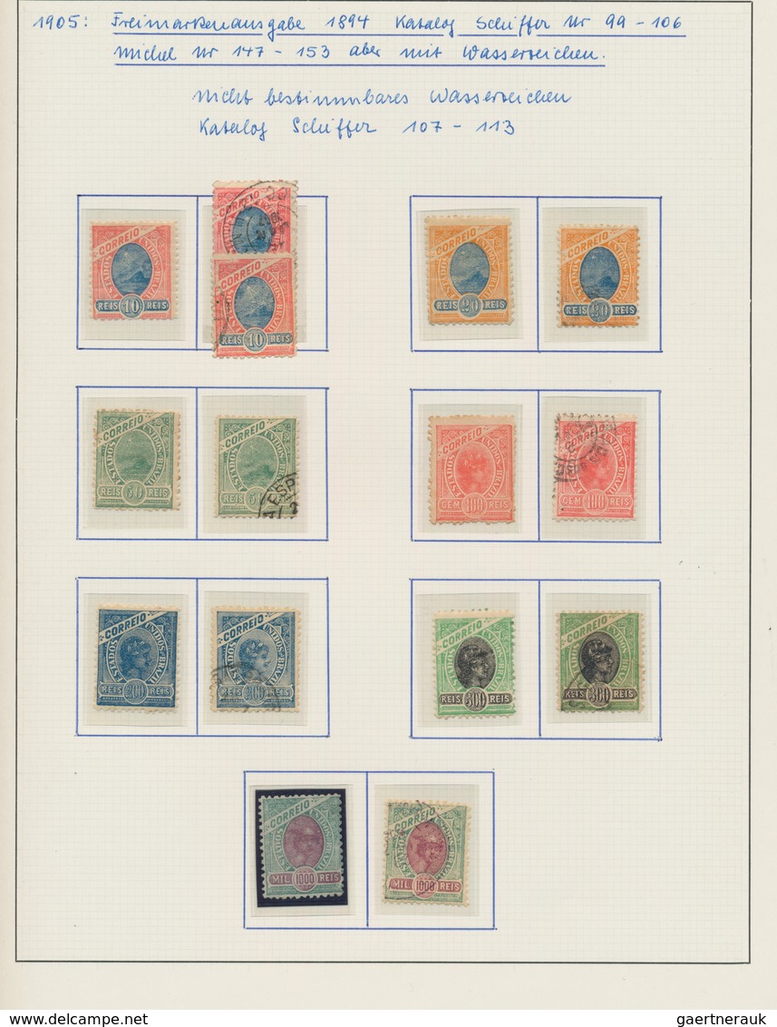 Brasilien: 1890/1970 (ca.), DEFINITIVE SETS, Comprehensive Mint And Used Specialised Collection Of V - Gebraucht