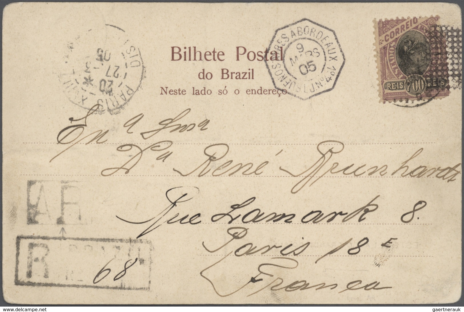 Brasilien: 1894/1950, AVIS DE RECEPTION, Collection Of 18 Covers/cards Plus Two Receipt Forms, Incl. - Usados