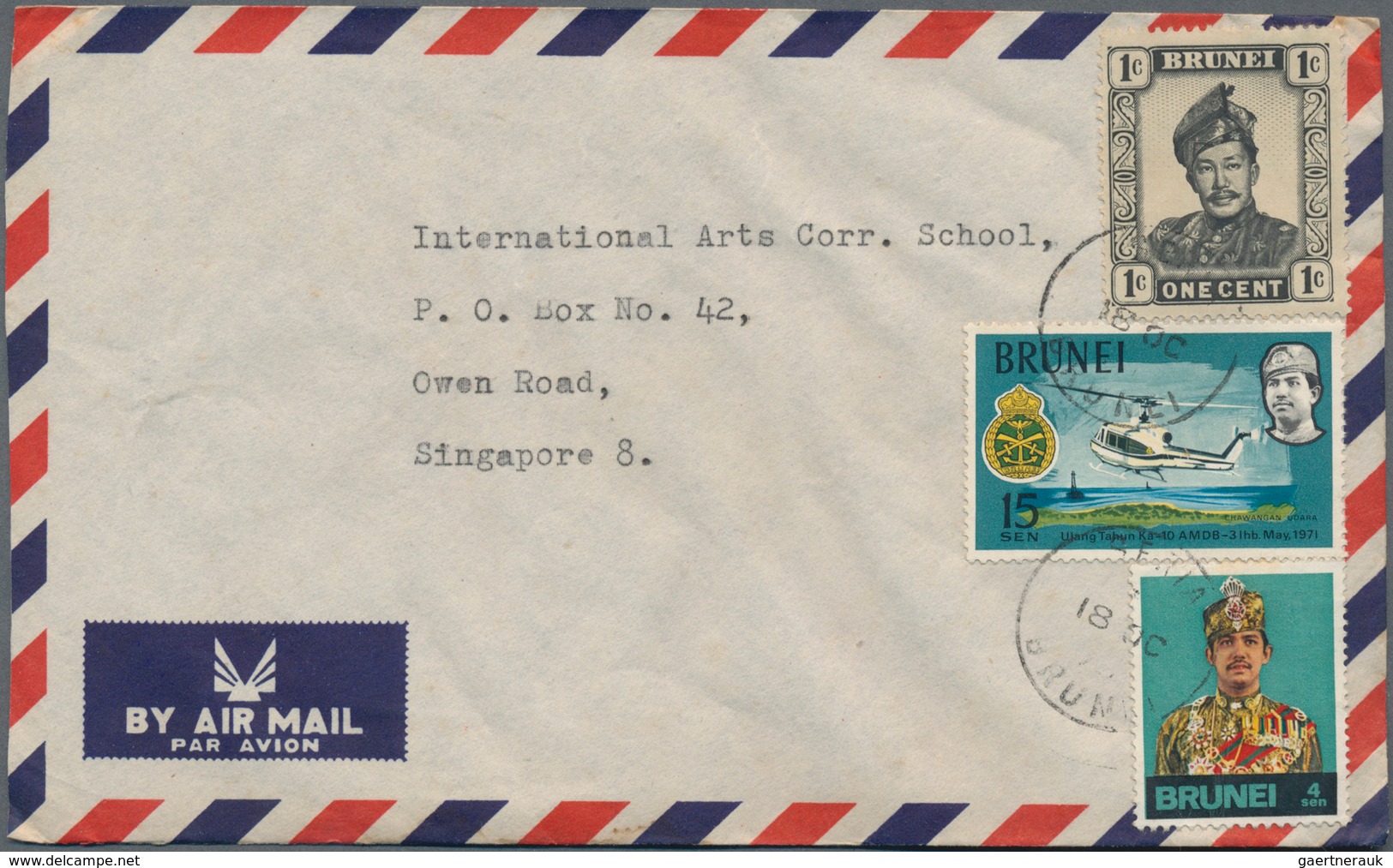 Brunei: 1960 - 1980, Collection Of About 350 Covers To An University In Singapore, Almost All Used R - Brunei (1984-...)