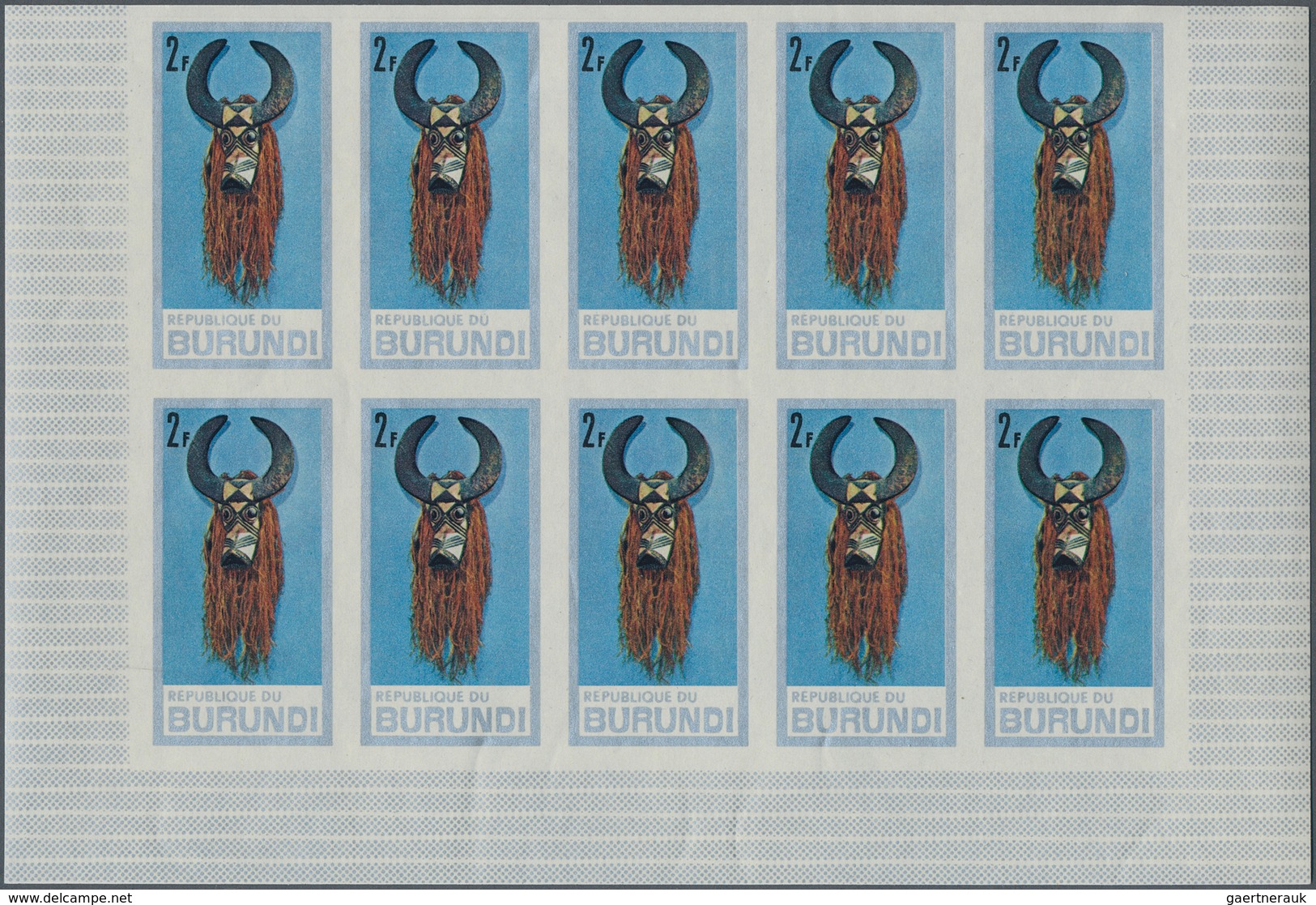 Burundi: 1966/1970, Lot Of 5756 IMPERFORATE (instead Of Perforate) Stamps MNH, Showing Various Topic - Collections