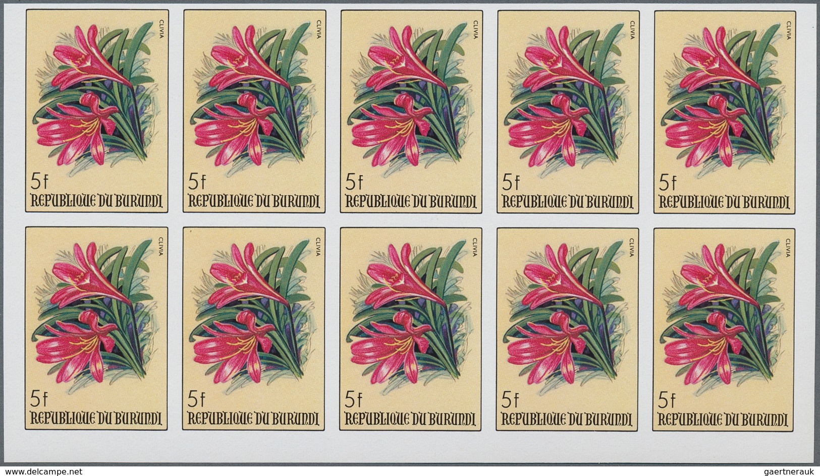 Burundi: 1970/1992. Lot of 9,895 IMPERFORATE stamps, souvenir and miniature sheets showing various i