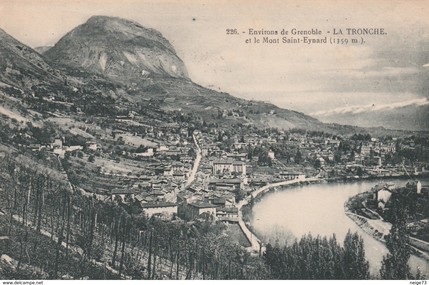 Carte Postale Ancienne De L'Isère - La Tronche - L'Isère Et Le Mont St Eynard - La Tronche