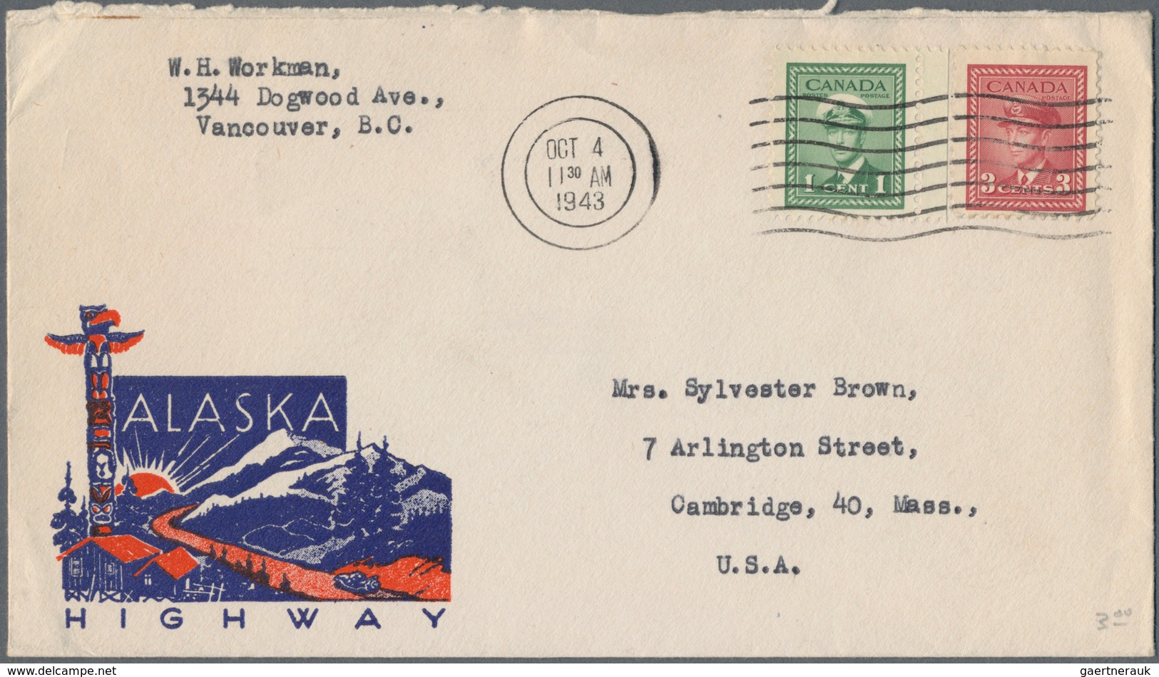 Kanada: 1888/1980 (ca.) holding of about 630 letters, cards and covers, incl. air mail, special deli