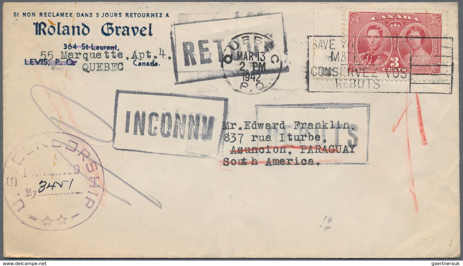 Kanada: 1902/2000 (ca.) Holding Of About 350 Letters, Cards And Covers, Including Many Covers From T - Colecciones