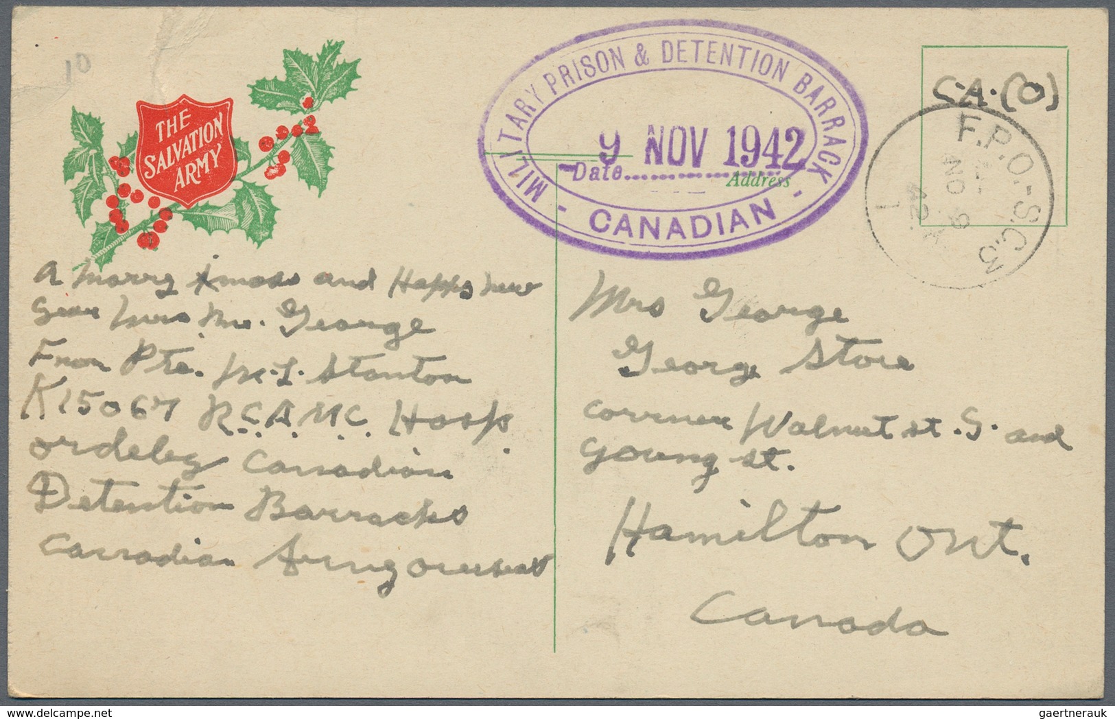 Kanada: 1941/54 (ca.) holding of about 670 letters and cards of prisoners of war and the field post,