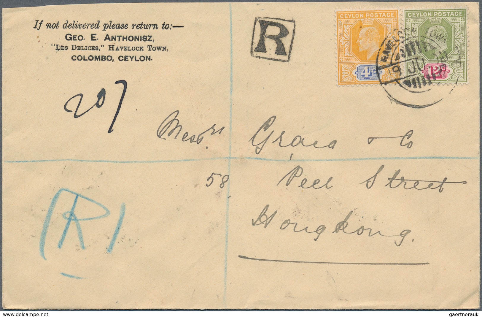 Ceylon / Sri Lanka: 1890-1960's: About 60 Covers, Picture Postcards And Postal Stationery Items Incl - Sri Lanka (Ceylan) (1948-...)