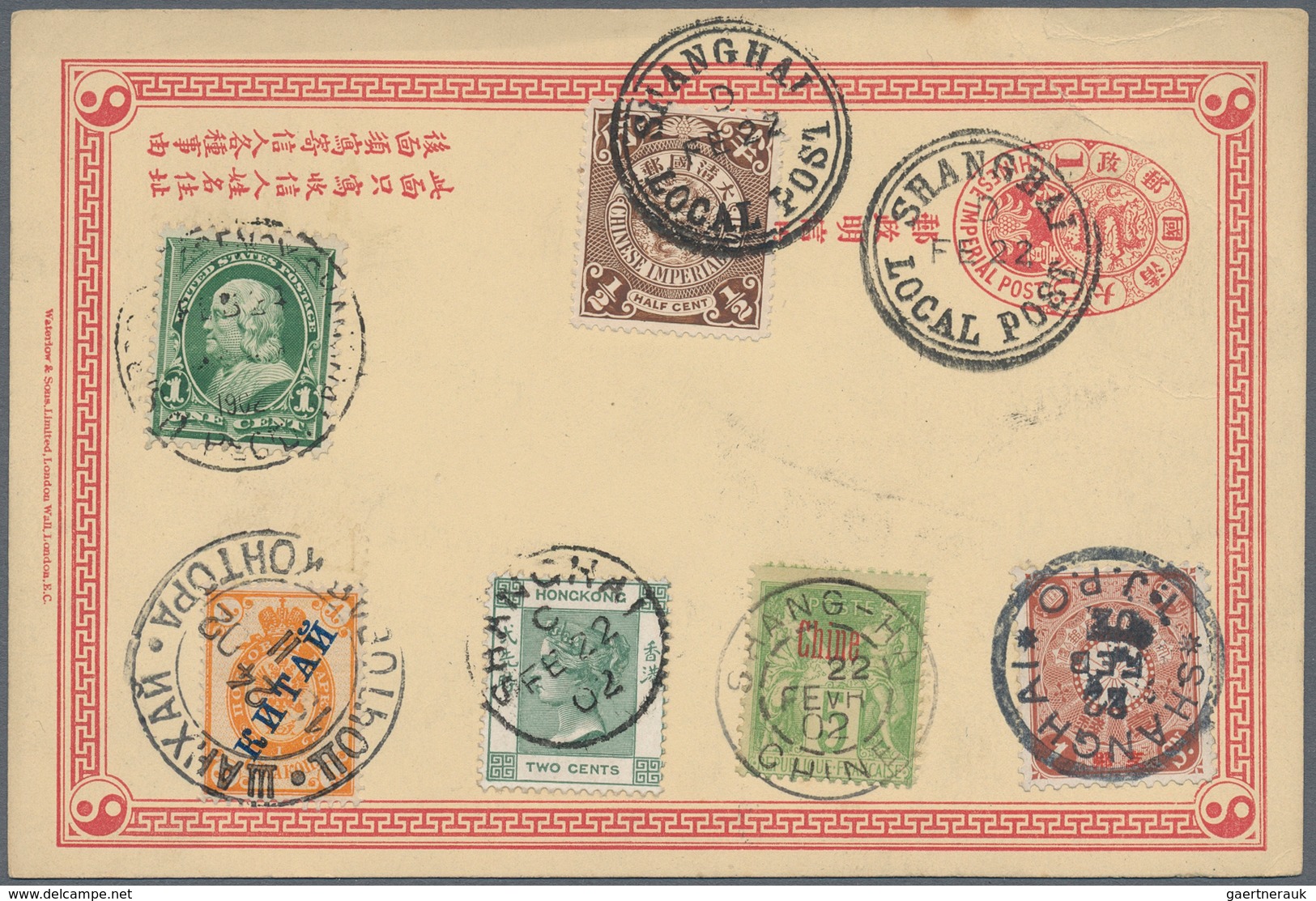 China: 1890/49 (ca.), Collection Of Postal History Material And Stamps On Stock Cards, Partly With S - 1912-1949 Repubblica