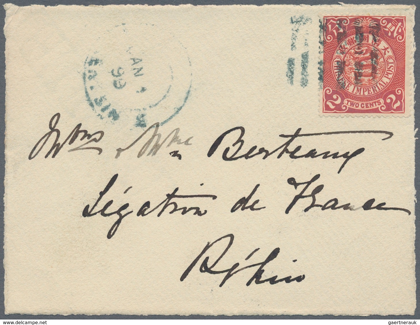 China: 1898, Coiling Dragons, Six Inland FRONT Covers Shanghai-Peking (large Dollar Or Bisected Bili - 1912-1949 República