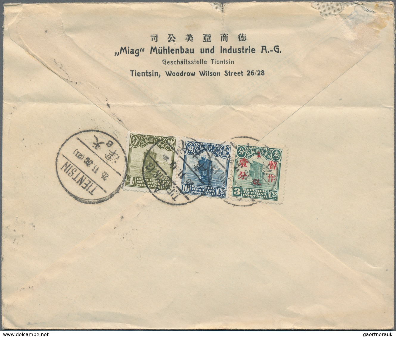 China: 1902/45, Covers (12 Inc. Cto Ppc) Inc. Jap. Occupation North China Half Value Ovpt. Cover. - 1912-1949 Repubblica