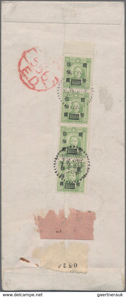 China: 1915/48, covers (9), used ppc (4), front covers (2) inc. registration and airmail, with a cov