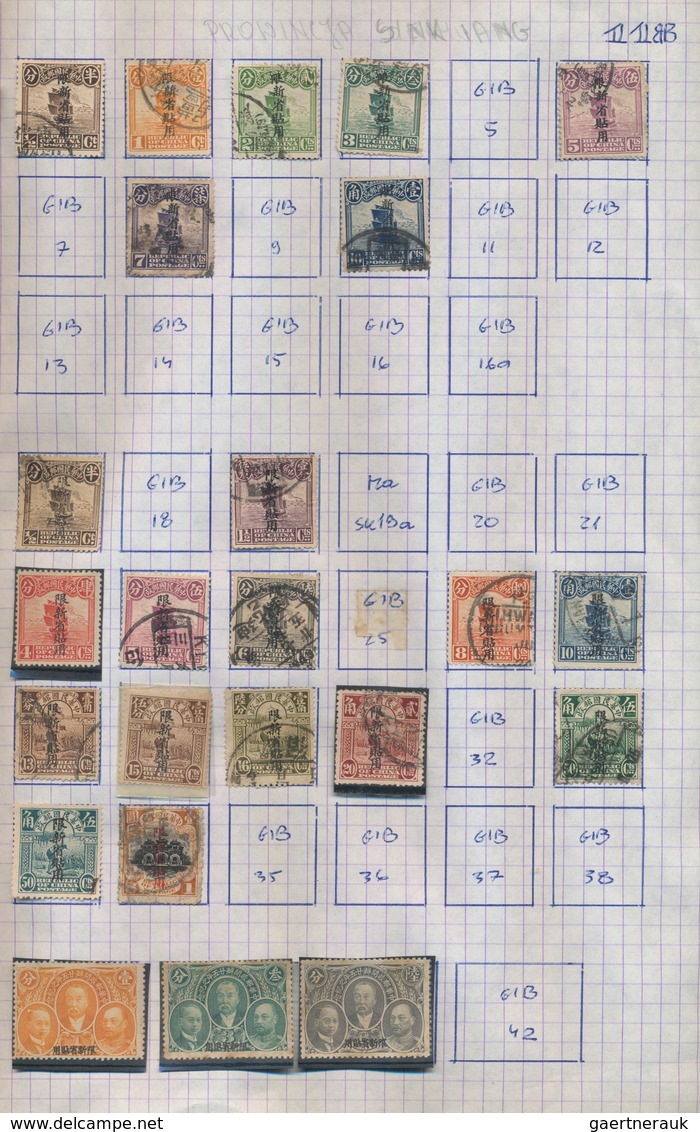 China - Provinzen: 1915/48, Manchuria-Yunnan Ovpts., Unused Mounted Mint (several LH) And Used On Se - Otros & Sin Clasificación
