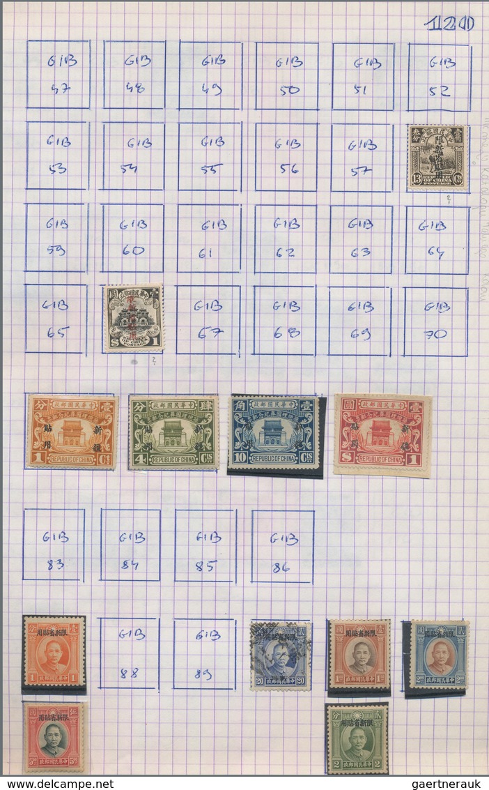 China - Provinzen: 1915/48, Manchuria-Yunnan ovpts., unused mounted mint (several LH) and used on se