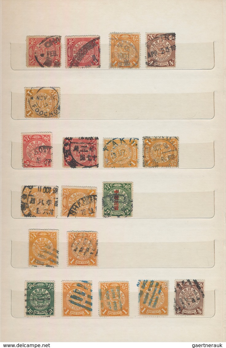 China - Fremde Postanstalten / Foreign Offices: 1898/1948 (ca.), collection of clear to full-strike