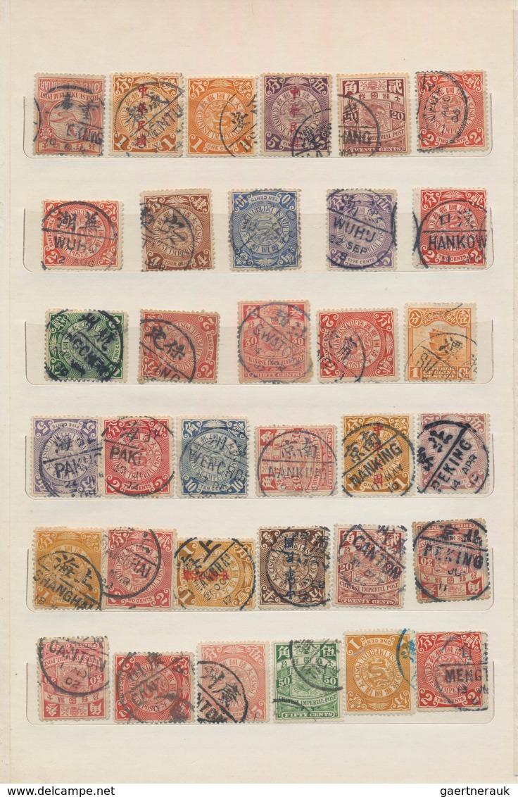 China - Fremde Postanstalten / Foreign Offices: 1898/1948 (ca.), collection of clear to full-strike