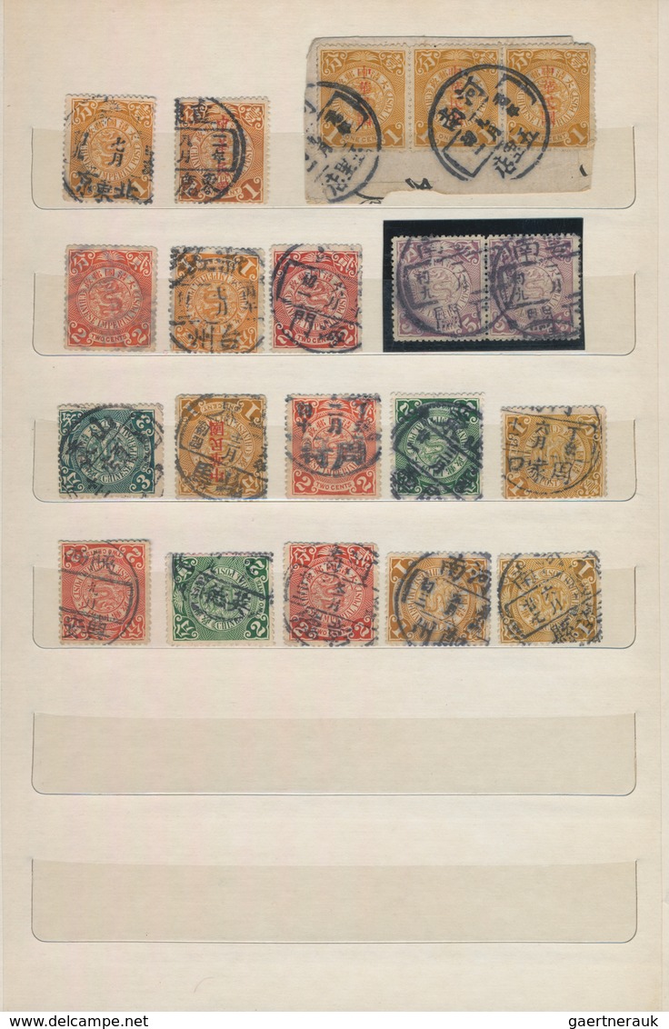 China - Fremde Postanstalten / Foreign Offices: 1898/1948 (ca.), collection of clear to full-strike