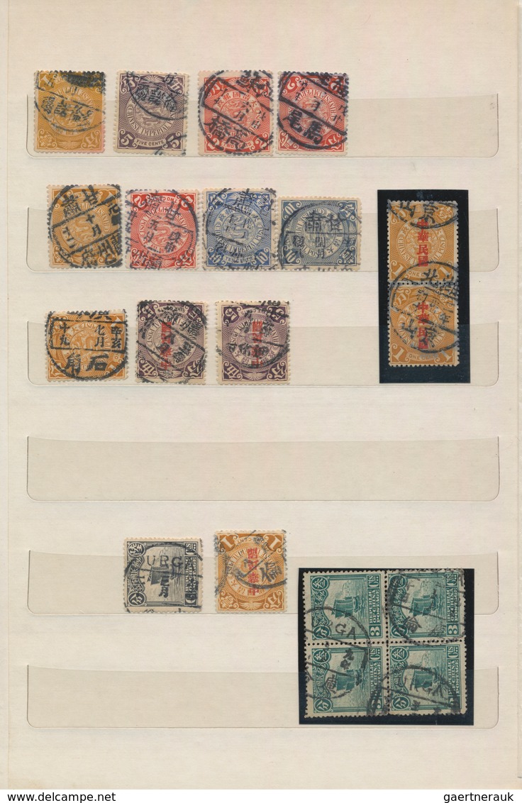 China - Fremde Postanstalten / Foreign Offices: 1898/1948 (ca.), collection of clear to full-strike