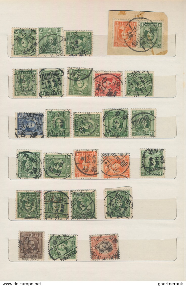 China - Fremde Postanstalten / Foreign Offices: 1898/1948 (ca.), collection of clear to full-strike