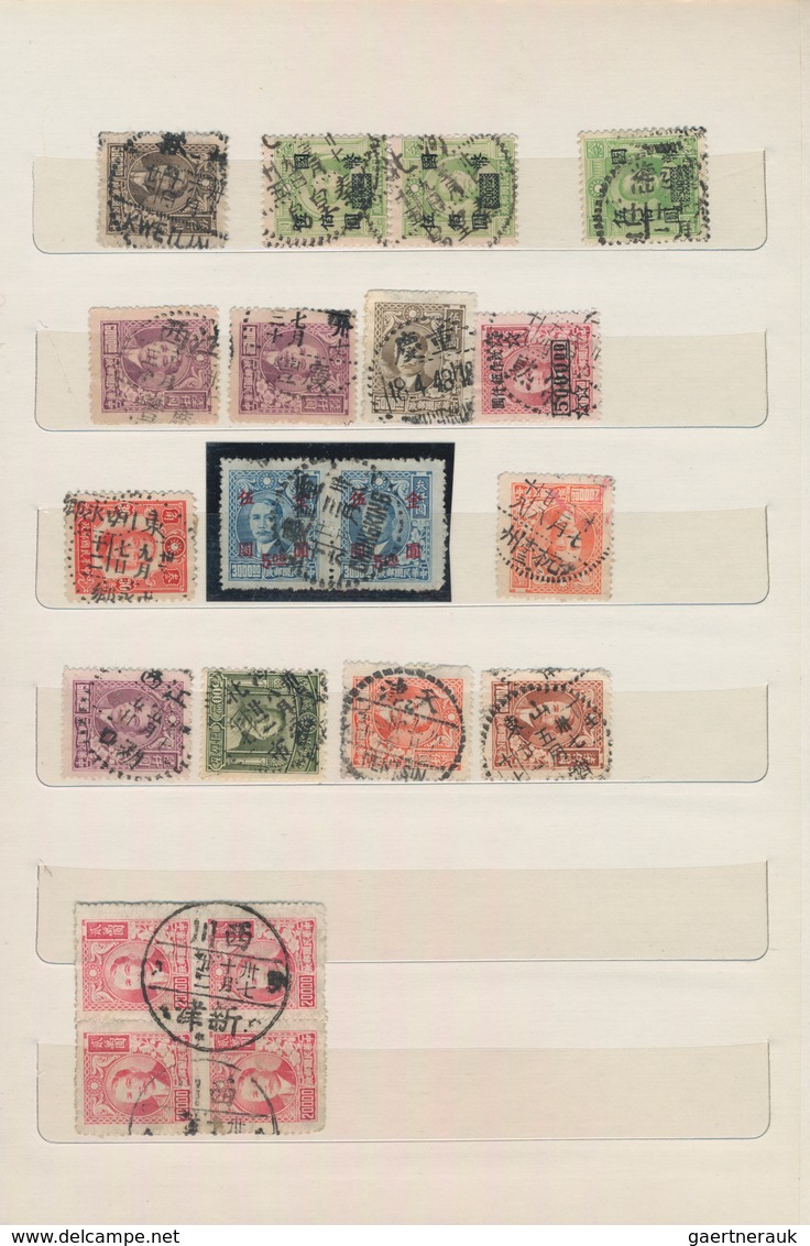 China - Fremde Postanstalten / Foreign Offices: 1898/1948 (ca.), collection of clear to full-strike