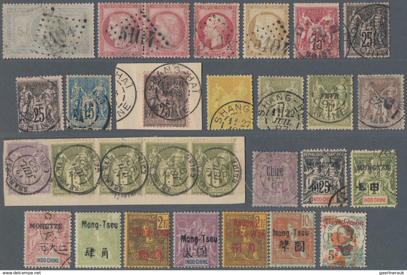 China - Fremde Postanstalten / Foreign Offices: France, 1864/1940, Offices In China, Indochina Offic - Other & Unclassified