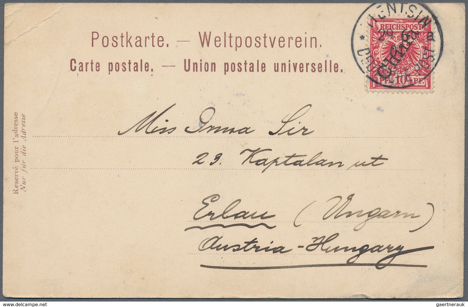 China - Fremde Postanstalten / Foreign Offices: Germany, 1894/1914, Covers (3), Used Ppc (10), Inc. - Sonstige & Ohne Zuordnung