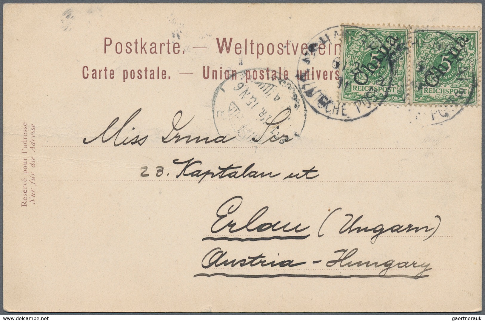 China - Fremde Postanstalten / Foreign Offices: Germany, 1894/1914, Covers (3), Used Ppc (10), Inc. - Otros & Sin Clasificación