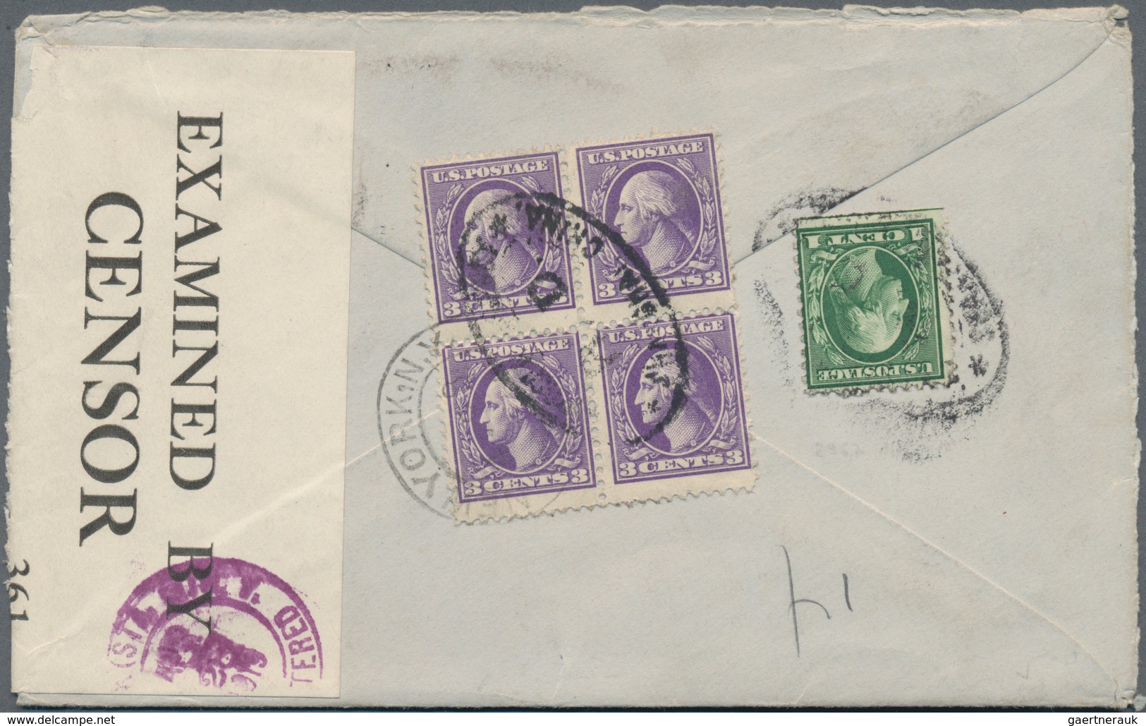 China - Fremde Postanstalten / Foreign Offices: USA, 1897/1919, Covers (3) And Franked Ppc (2) To Ge - Otros & Sin Clasificación