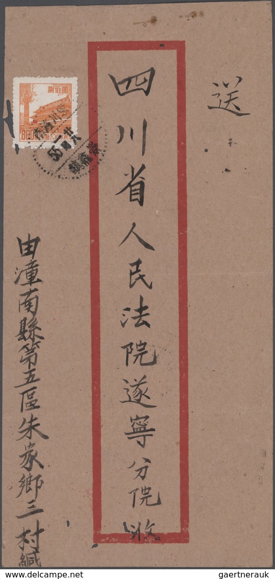 China - Volksrepublik: 1950/2000 (ca.), Collection Of Covers, Telegrammes, Express Shipments, And Ot - Sonstige & Ohne Zuordnung