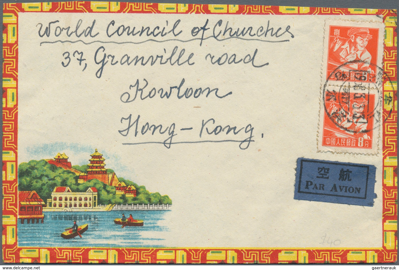 China - Volksrepublik: 1953/1960, illustrated covers used to Hong Kong (18, mostly surface) or to Ru
