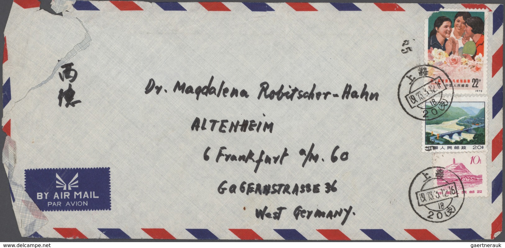 China - Volksrepublik: 1956/1980 (ca.), Collection Of Registered Covers, As Well As Letters Sent To - Andere & Zonder Classificatie
