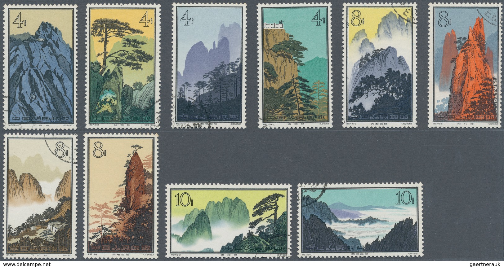 China - Volksrepublik: 1963, Collection Of Commemorative Issues, Mostly CTO Used, But Also Some MNH - Altri & Non Classificati