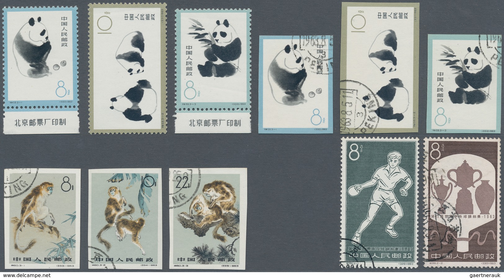 China - Volksrepublik: 1963, Collection Of Commemorative Issues, Mostly CTO Used, But Also Some MNH - Otros & Sin Clasificación