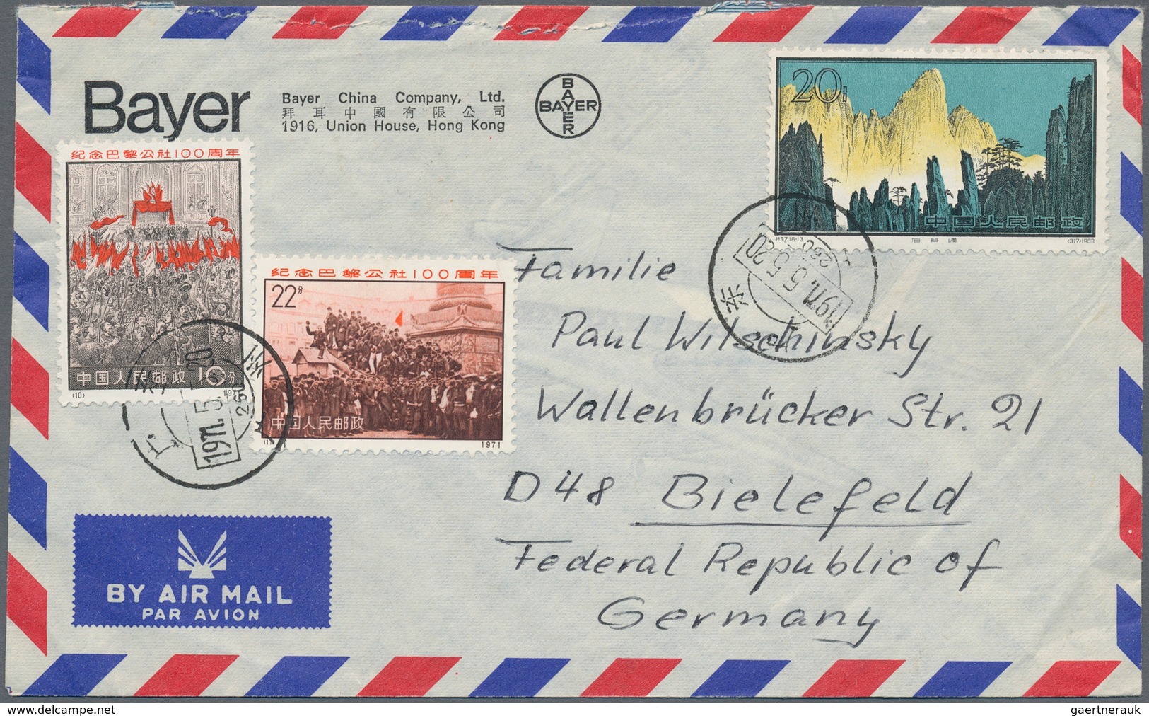 China - Volksrepublik: 1963/94 (ca.), 11 Covers And Cards, Partially With Slight Faults. (ex Weserla - Sonstige & Ohne Zuordnung