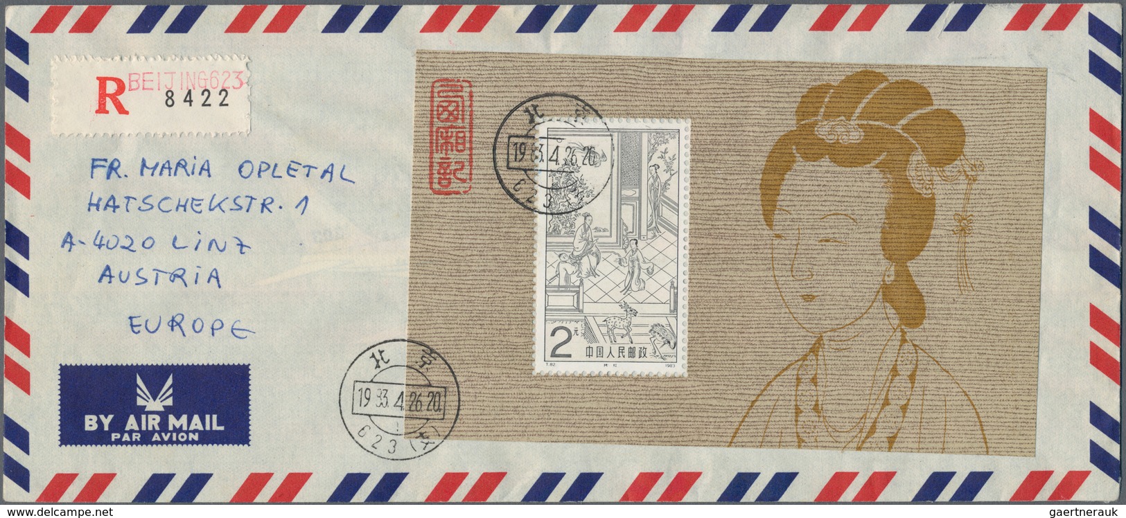 China - Volksrepublik: 1974/85, 24 Covers And Cards, Bearing Stamps From The Issues Of The JT Series - Otros & Sin Clasificación