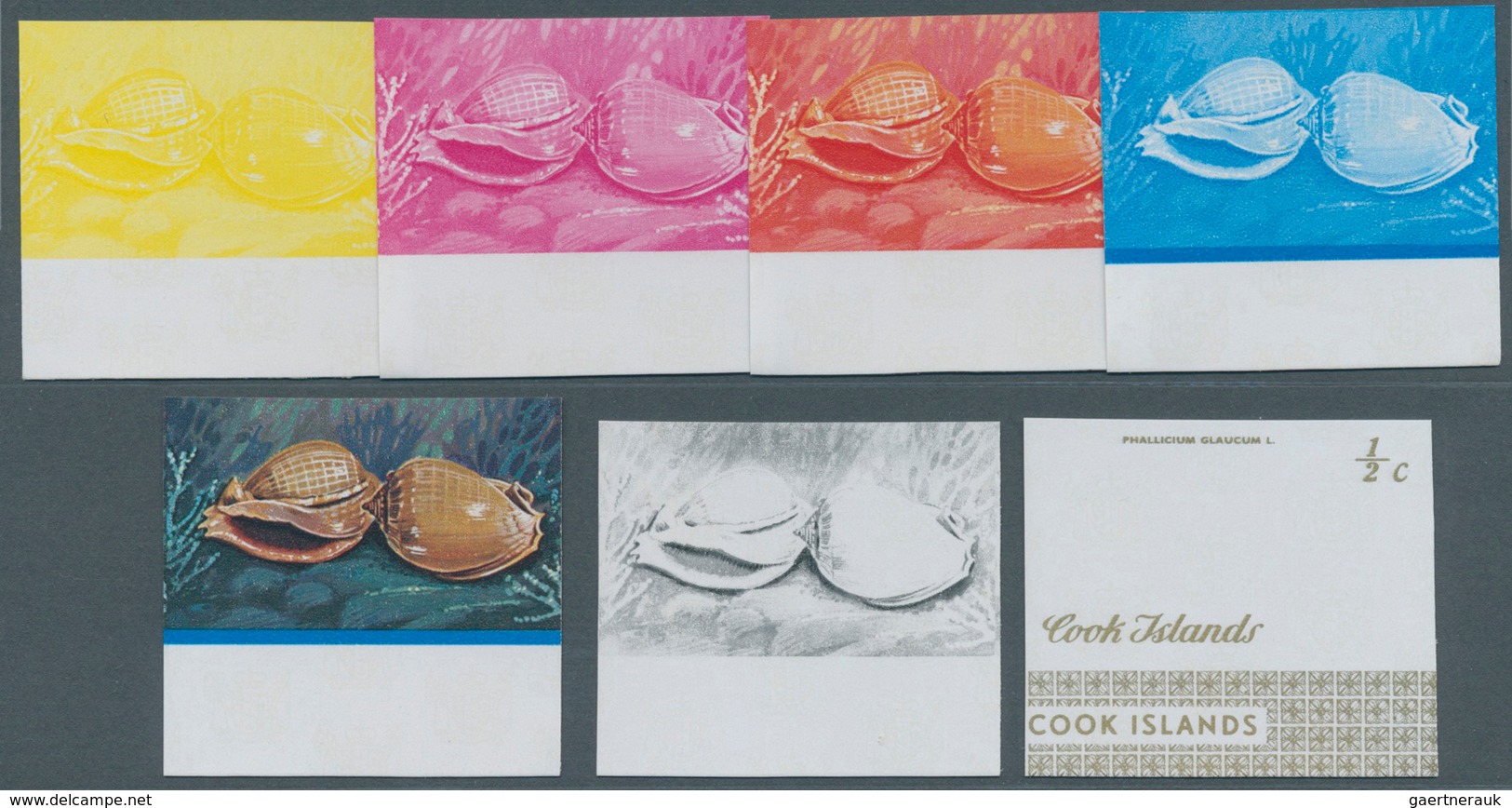 Cook-Inseln: 1966 - 1990, Riesige Sammlung Von PHASENDRUCKEN Der Ausgaben Der Cook Inseln Aus Mi. 12 - Islas Cook