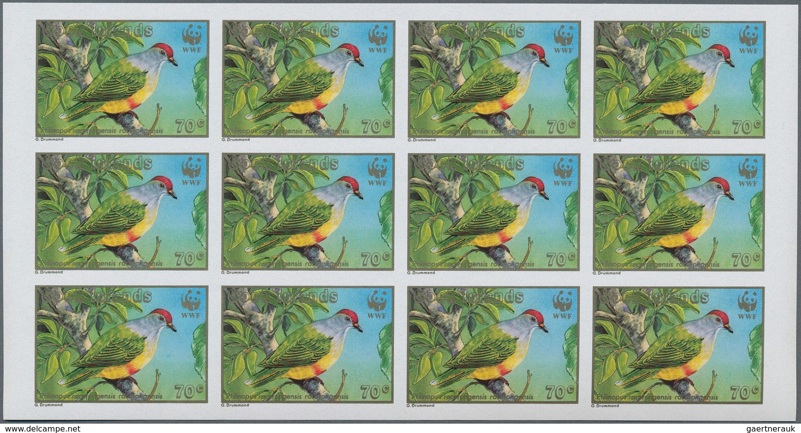 Cook-Inseln: 1967/1989. Lot of 6,029 IMPERFORATE (instead of perforated) stamps inclusive souvenir a