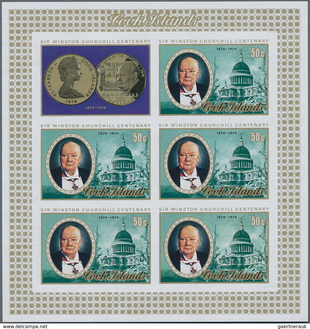 Cook-Inseln: 1967/1989. Lot of 6,029 IMPERFORATE (instead of perforated) stamps inclusive souvenir a