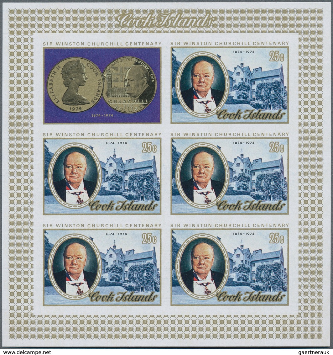 Cook-Inseln: 1967/1989. Lot of 6,029 IMPERFORATE (instead of perforated) stamps inclusive souvenir a