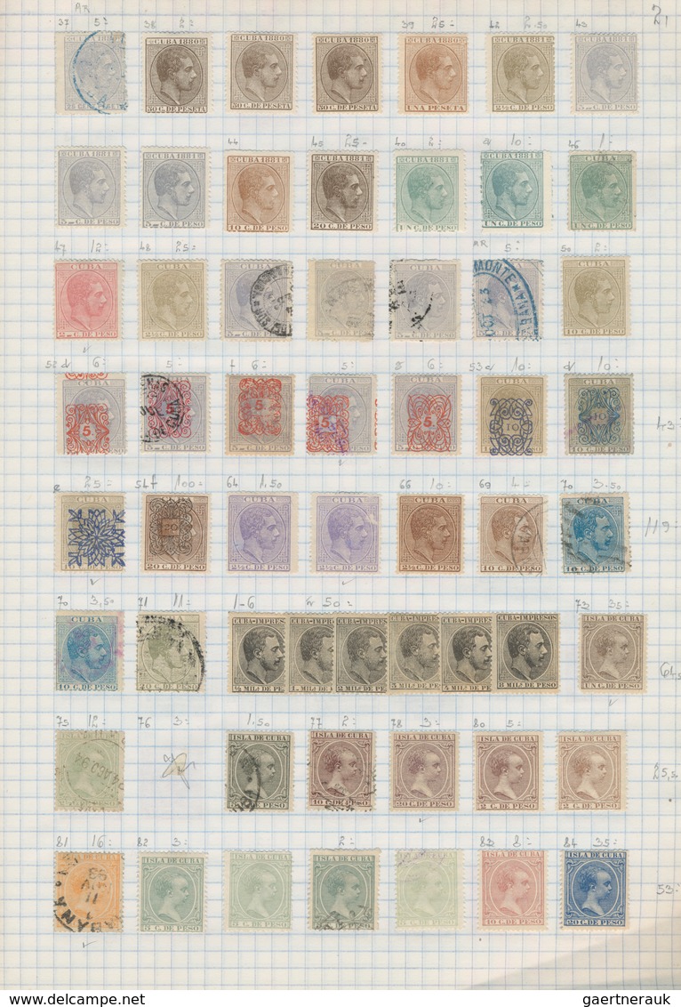 Cuba: 1873/1980 (ca.), Used And Unused Collection Arranged On Pages, From Good Section Spanish Colon - Otros & Sin Clasificación