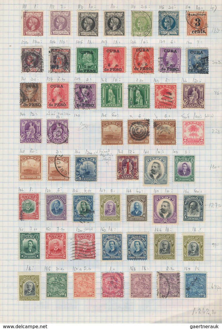 Cuba: 1873/1980 (ca.), Used And Unused Collection Arranged On Pages, From Good Section Spanish Colon - Otros & Sin Clasificación