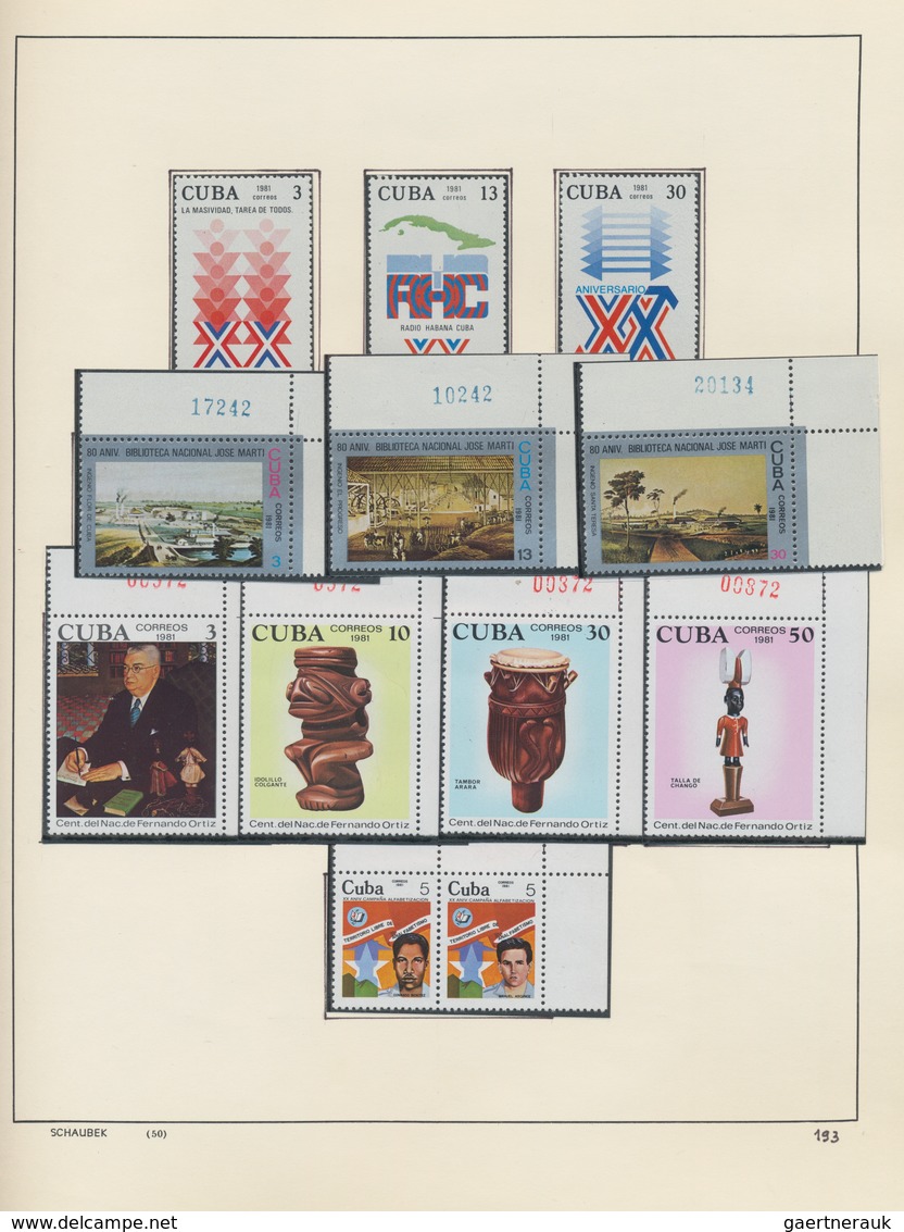 Cuba: 1960/1984, Mainly MNH Collection In Three Albums Comprising Many Complete Commemorative Issues - Otros & Sin Clasificación