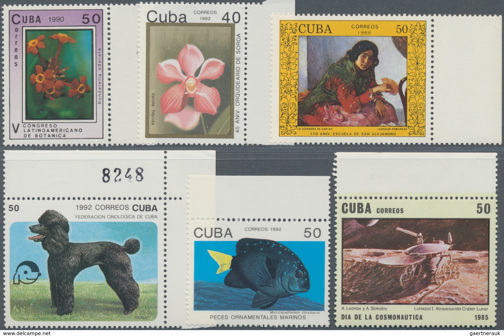 Cuba: 1985/1992, Six Different Complete Thematic Sets In Larger Quantities Mostly In Part Sheets Inc - Otros & Sin Clasificación