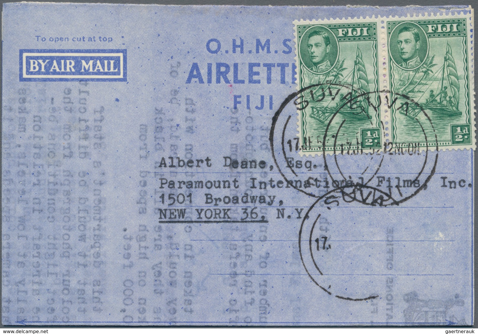 Fiji-Inseln: 1948/2000 (ca.), Accumulation With Approx. 1.000 POSTAL STATIONERIES Incl. Aerogrammes, - Fiji (...-1970)