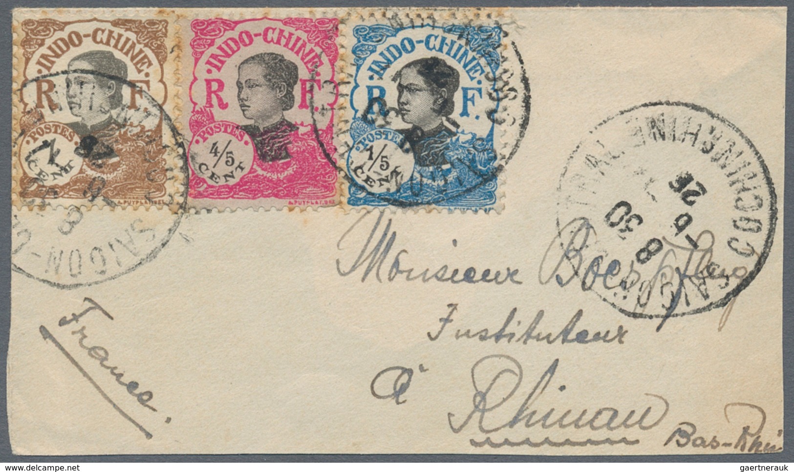 Französisch-Indochina: 1892/1954, Sophisticated Balance Of Apprx. 140 Covers/cards, Showing A Nice R - Storia Postale
