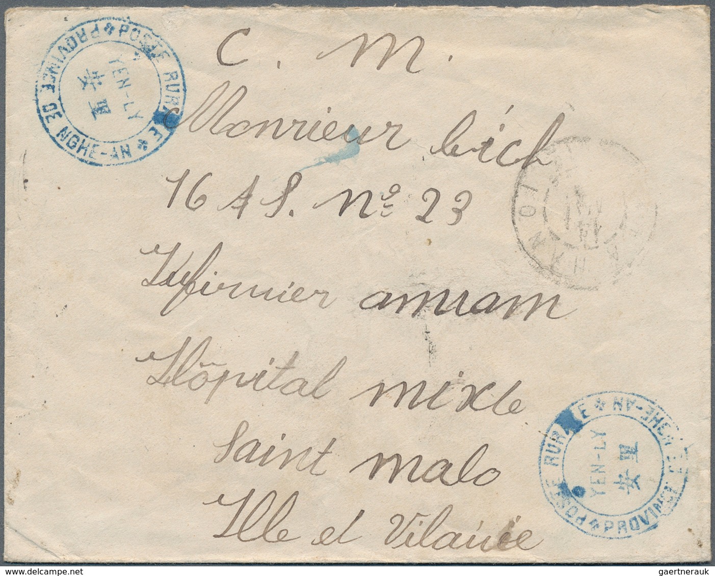 Französisch-Indochina: 1905/1935 (ca.), Assortment Of 20 Entires, Some Stronger Postal Wear, Incl. B - Briefe U. Dokumente