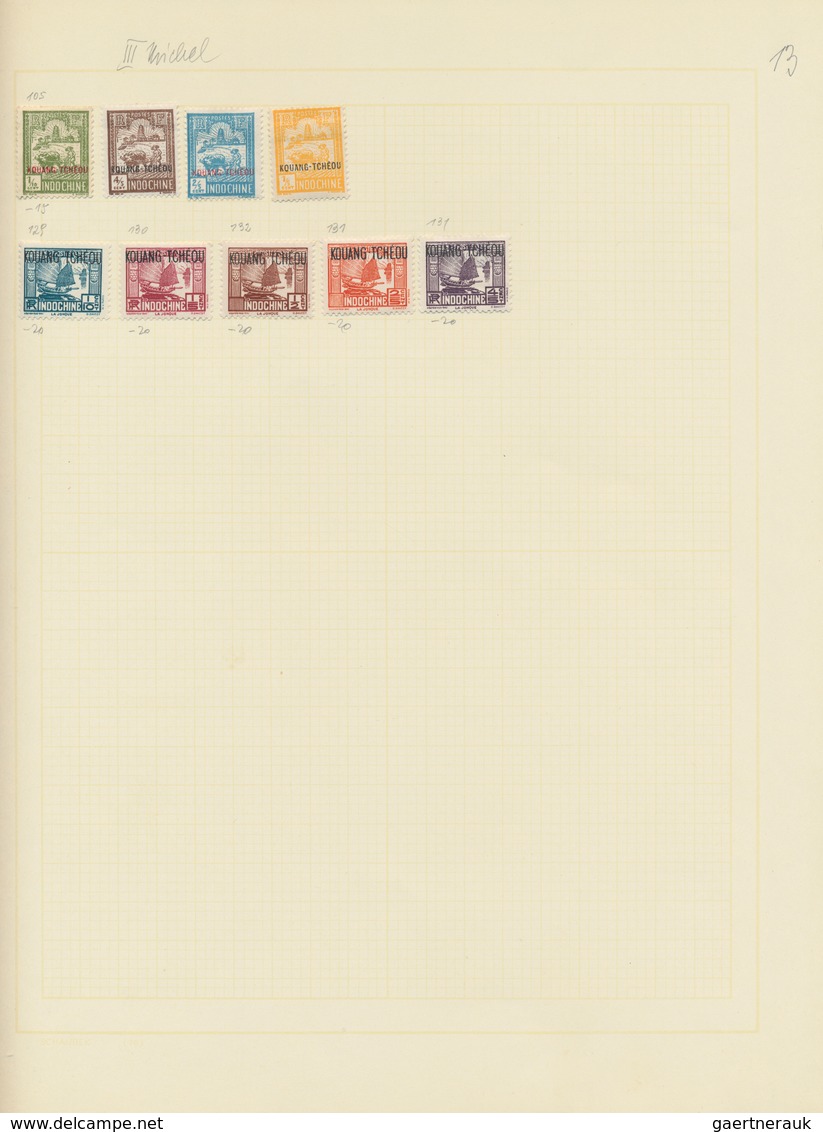Französisch-Indochina - Postämter In Südchina: 1892/1940 (ca.), Mint And Used On Pages Inc. Kuangcho - Otros & Sin Clasificación