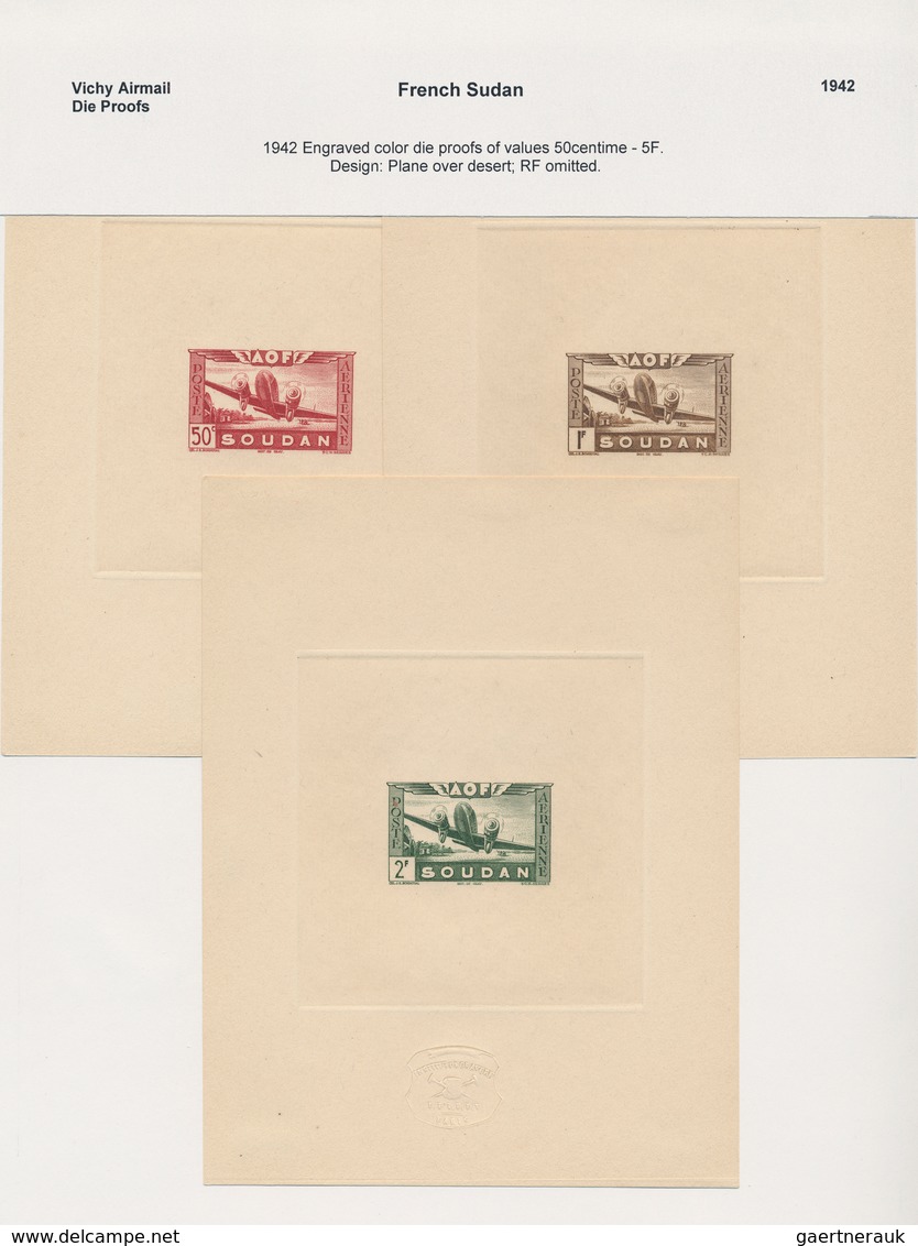 Französisch-Sudan: 1887/1951, Exhibition Collection "The Evolution Of French Sudan & Niger" On 158 P - Briefe U. Dokumente