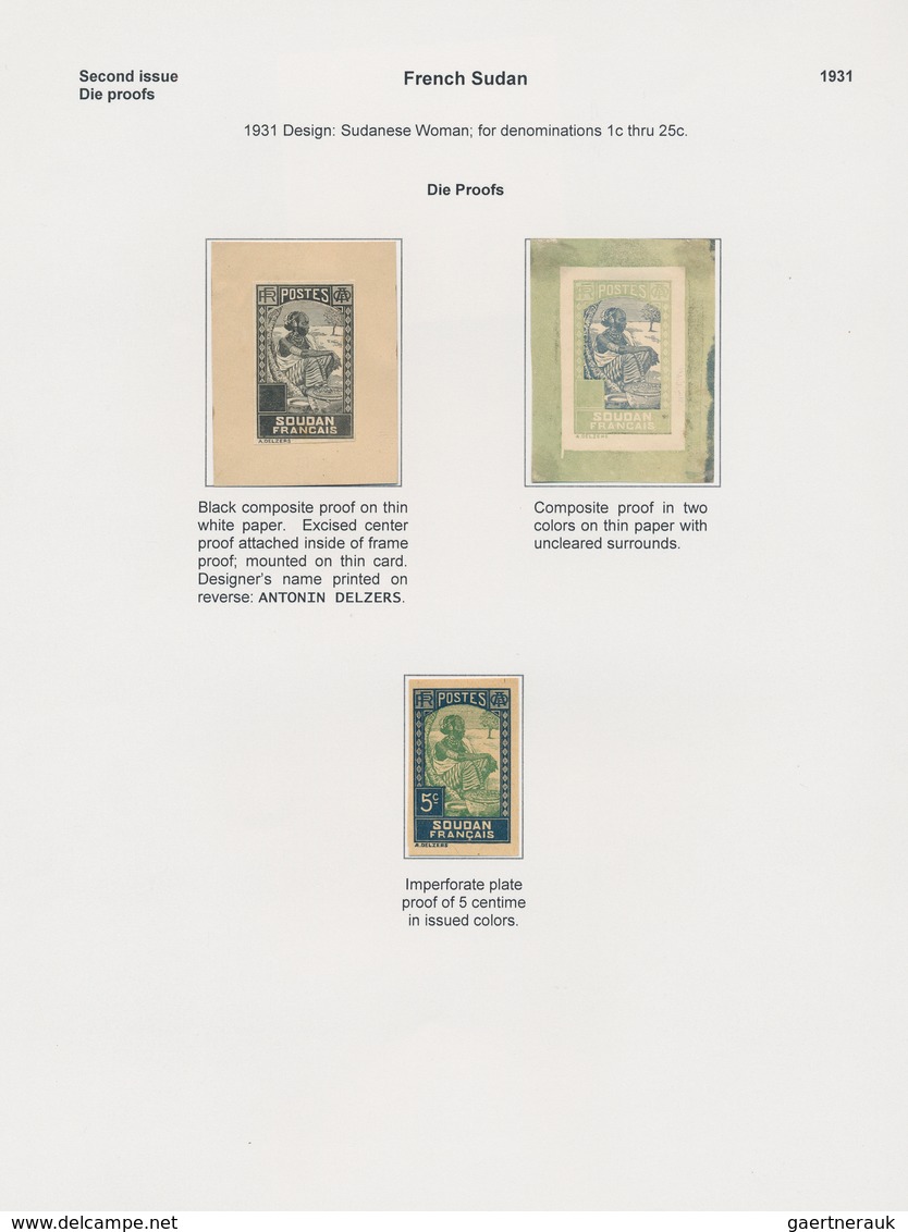 Französisch-Sudan: 1887/1951, exhibition collection "The Evolution of French Sudan & Niger" on 158 p