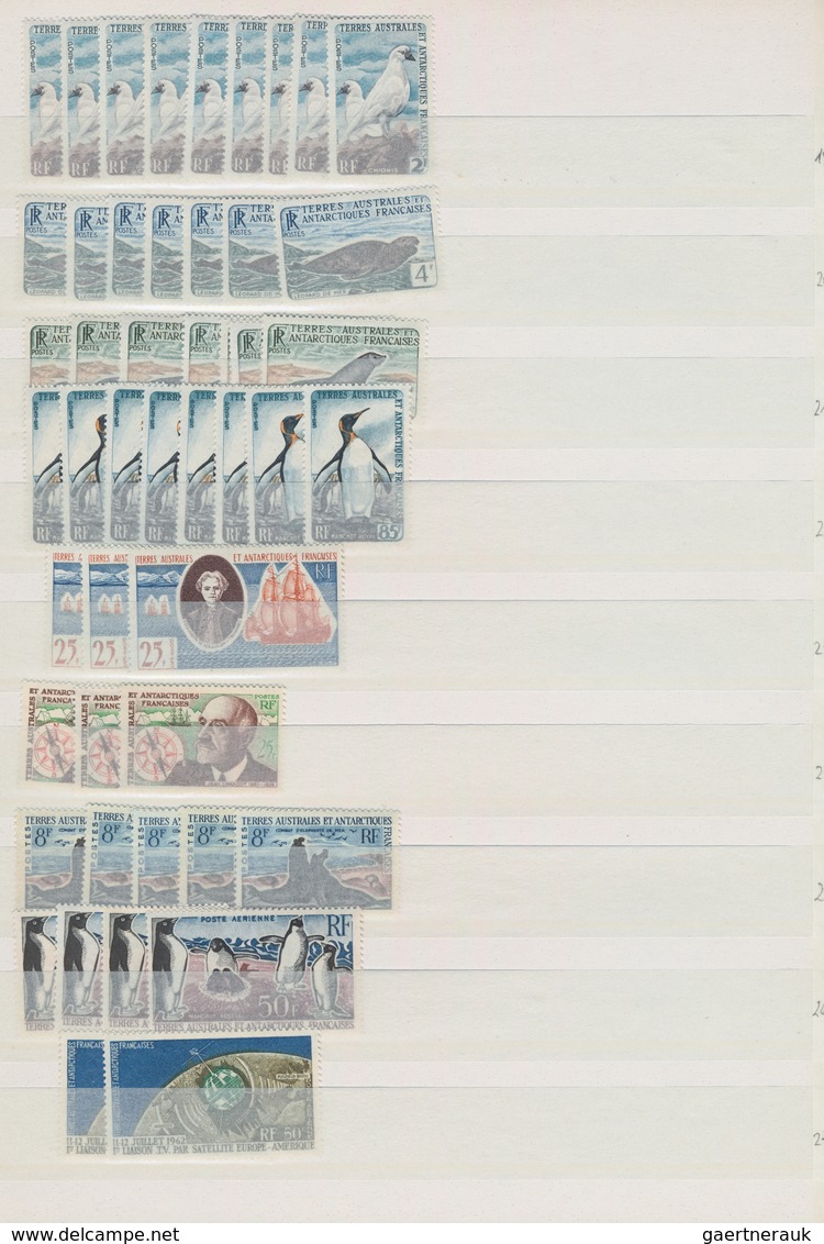 Französische Gebiete In Der Antarktis: 1956/2008, Comprehensive MNH Accumulation In A Stockbook, Wel - Covers & Documents